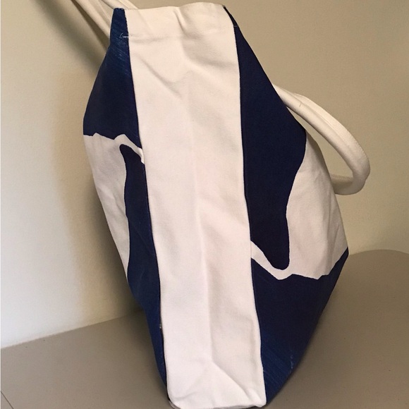 Augustinus Bader x Tiffany Bouelle tote shoulder bag blue white - Picture 8 of 9